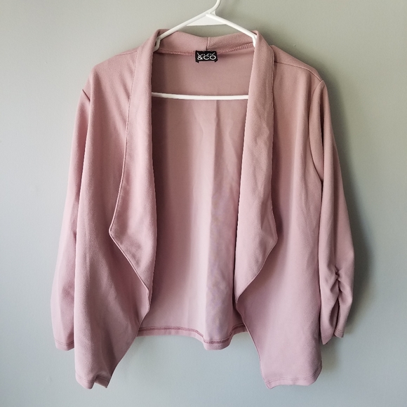 VKY & CO Cardigan Dusty Pink Women's Size Large - Picture 1 of 5